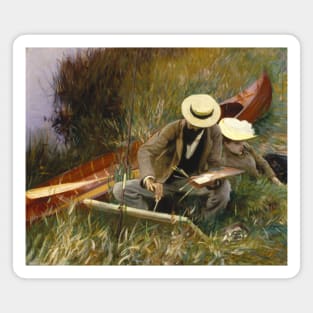 An Out of Doors Study by John Singer Sargent Magnet